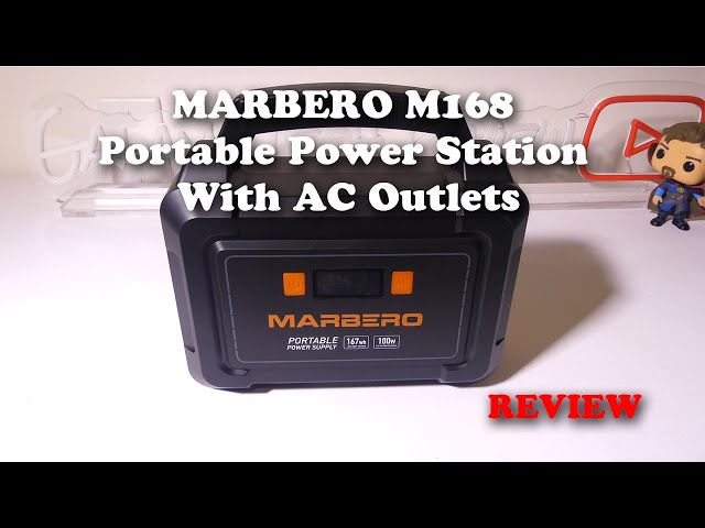 MARBERO M168 Portable Power Station With AC Outlets REVIEW - YouTube