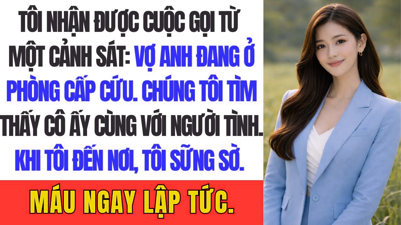 Tôi nhận được cuộc gọi từ một cảnh sát Vợ anh đang ở phòng cấp cứu  Chúng tôi tìm thấy cô ấy cùng