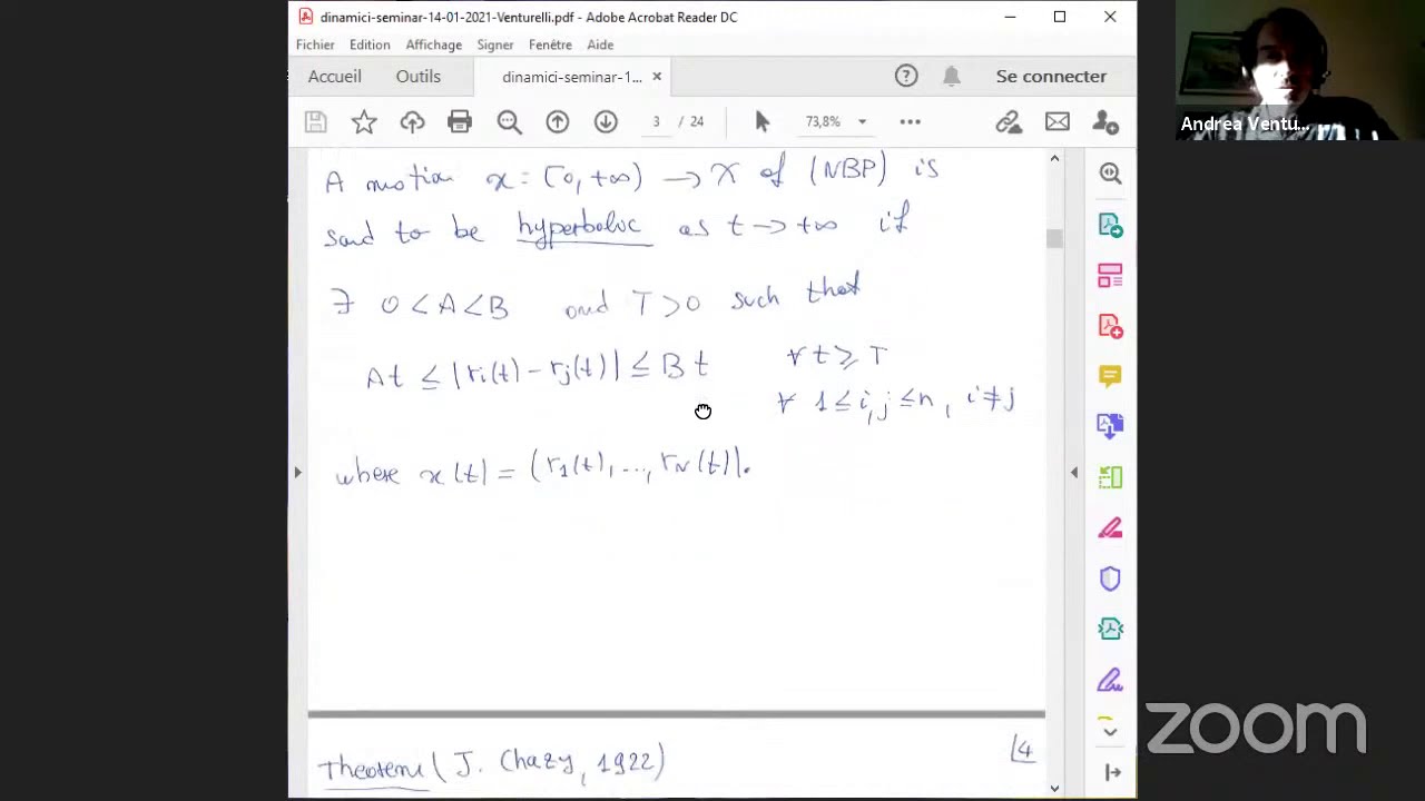 Andrea Venturelli: Hyperbolic motion in the Newtonian N-body problem with arbitrary limit shape