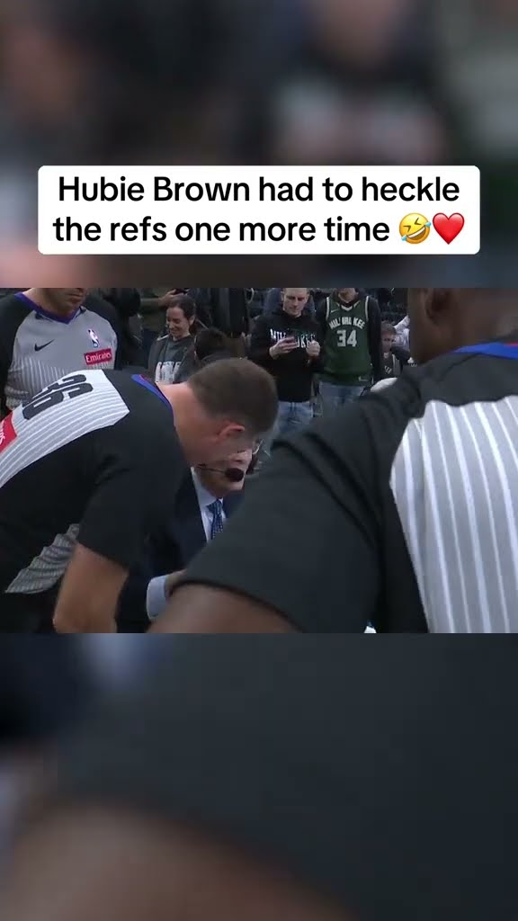 Hubie had to joke with the refs one last time ?