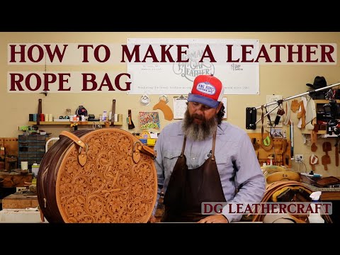 How to Make a Leather Rope Bag 