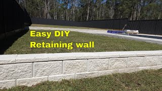 How to build a retaining wall  Easy DIY