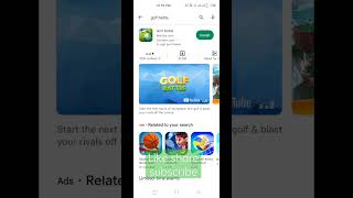 #how TO DOWNLOAD GOLF BATTLE IN MOBILE 📲 WITH PLAY STORE 🔥🔥🔥 #viralvideo #playstore #appstore screenshot 3