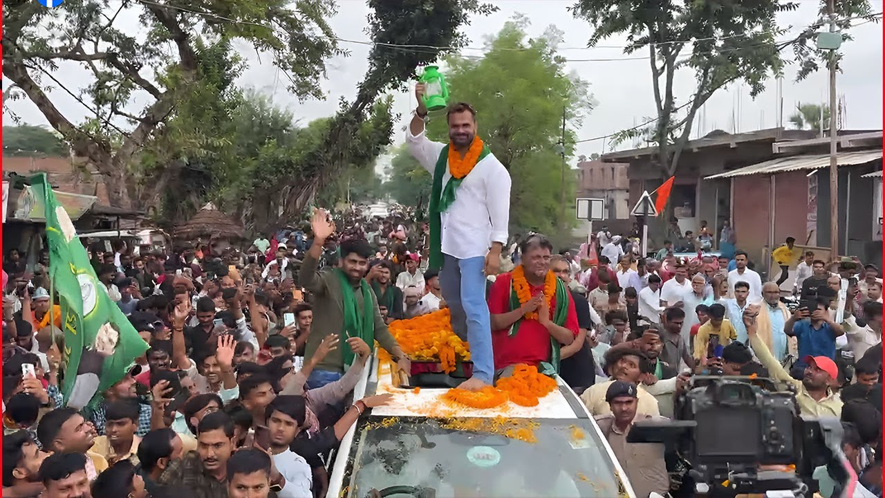 Khesari LAL YADAV इस RJD कैंडिडेट के लिए कर रहे है रोडशो ! Jitendra ...