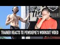 Personal Trainer REACTS to PEWDIEPIE Workout Review