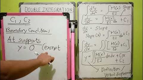 Double Integration Method (Part 2)- Boundary Conditions (Tagalog)