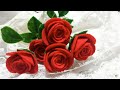 Como hacer flores de tela (Rosas) Super faciles y rapidas | DIY Manualidades #89