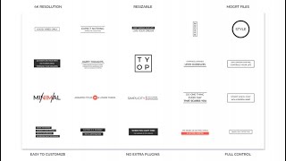 Typo Motion Graphics Templates