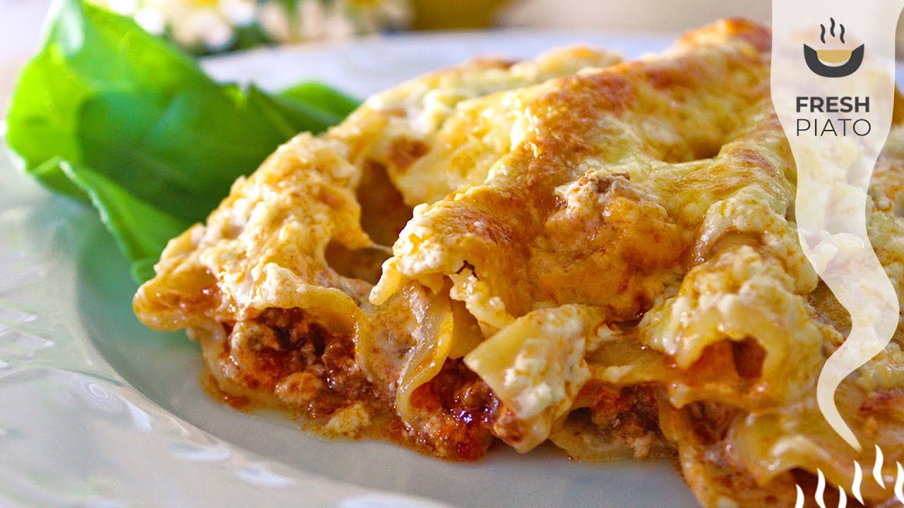The Best Cannelloni with minced beef and cream! | Fresh Piato