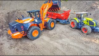 Brand New Loader Gets Dirty, Rc Trucks And Tractors In Action!