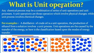 Unit Operation in Chemical Engineering || Types of Unit Operation || Examples of Unit Operation.