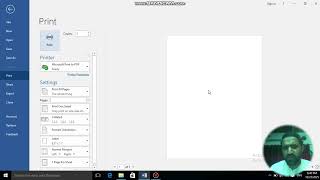 Background color or Page color printing setting in ms word