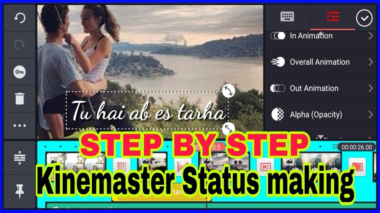 How to make WhatsApp status ll kinemaster video editing app,