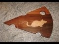 How to make a wooden cheese board with inlay - woodworking