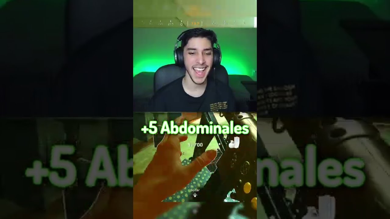 Hice EJERCICIO JUGANDO WARZONE... #Shorts