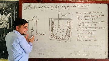 Specific heat capacity of solid by method of mixture class 11