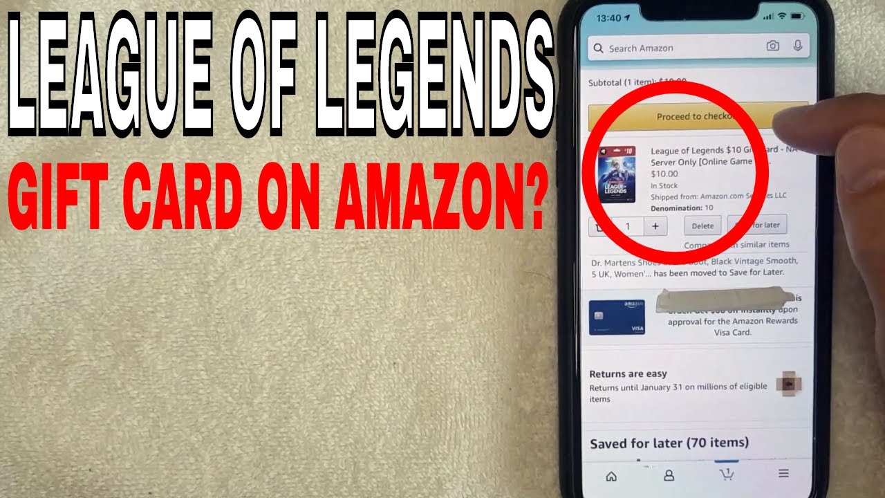  League of Legends $25 Gift Card - NA Server Only [Online Game  Code] : Video Games