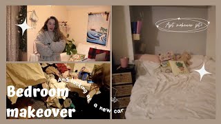 Crazy week!  Bedroom makeover and car shopping | mini living room makeover