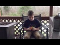 Gavin solving his Rubiks Cube