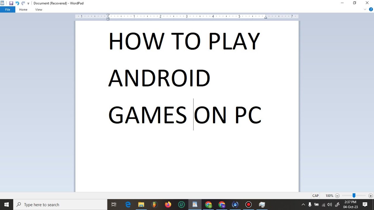 HOW TO PLAY ANDROID GAMES ON PC | TECHNICAL PASHA