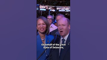 Watch delegates celebrate Harris