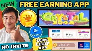 NEW LEGIT APP: FREE GCASH & LAZADA | CRYSTAL 2048 APP REVIEW | live withdrawal[w/ proof of payment] screenshot 5