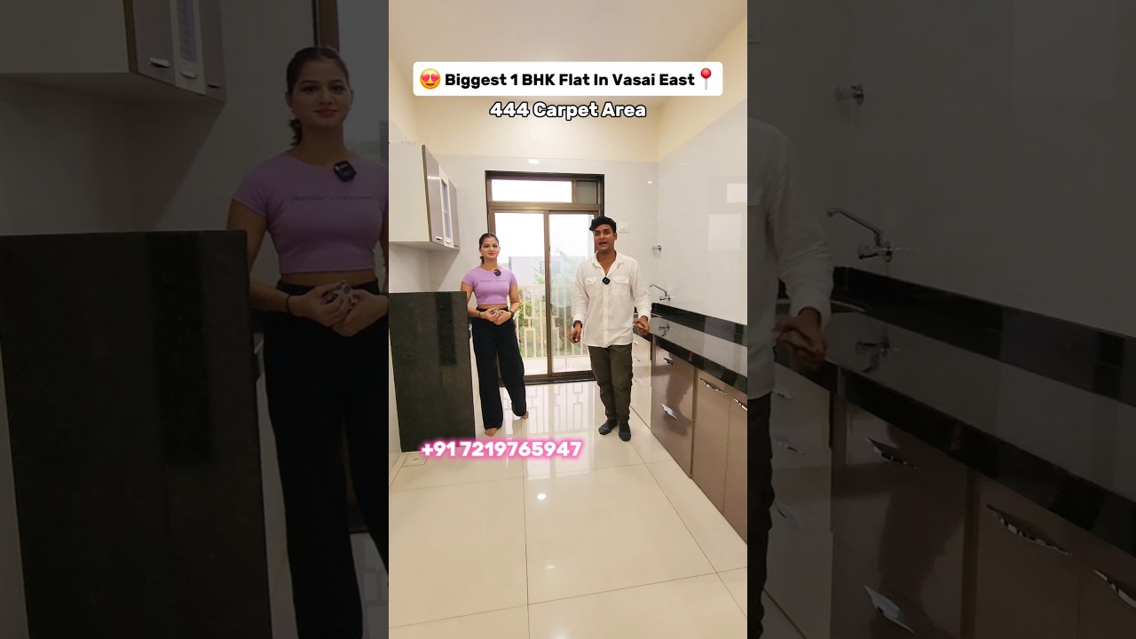 😍 1 bhk flat in vasai east 🏡❤️ vasai east property 