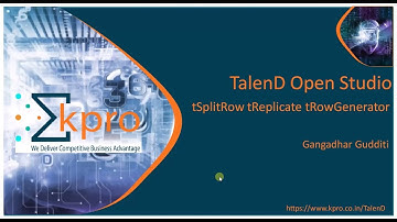 12.Talend tSplitRow tReplicate tRowgenrator