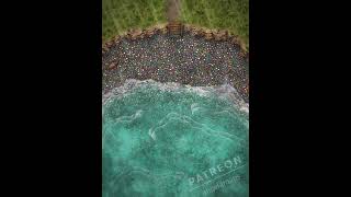 Pebble Beach - animated battle map pack for table top RPGs