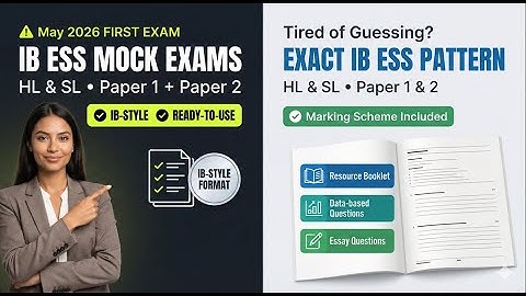 FIRST-EVER IB ESS Mock Exams (HL & SL) | May 2026 – Paper 1 & 2