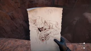 Crimson Desert Sandshift Basin Cave (Hidden Treasure Map Piece 11 - Oblivion of the Past)