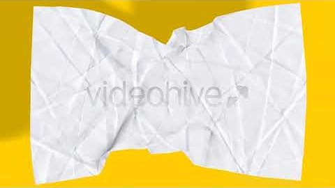 Crumpled Paper - motion graphics video
