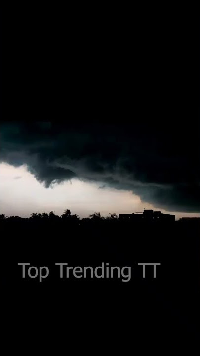 Awan gelap di langit Chennai! Luar biasa!