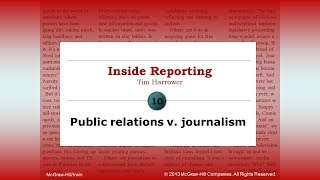 Public relations v. journalism