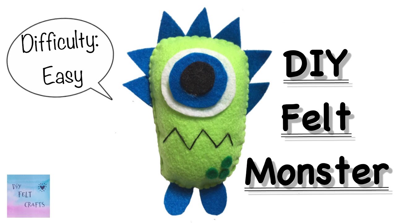 DIY Felt Monster YouTube