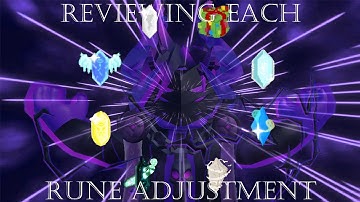 Reviewing the rune adjustments in this UPD39 (SUMMARY). RPG Simulator UPD39