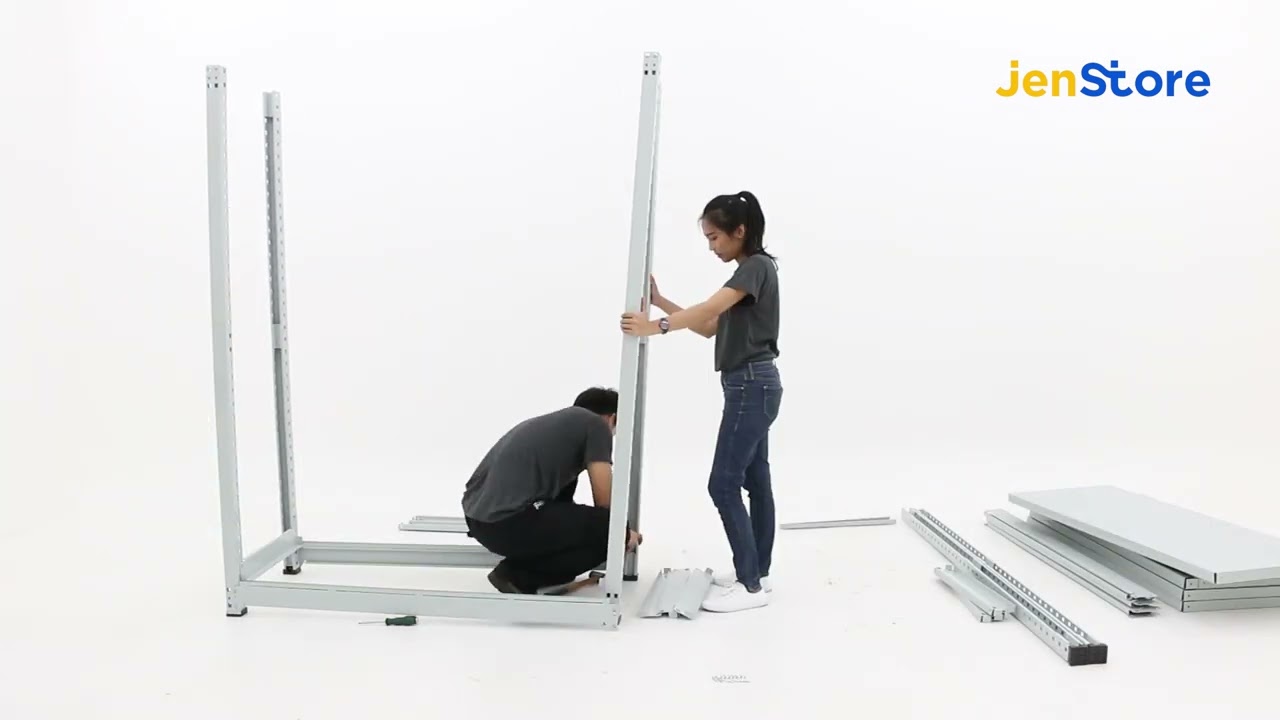 ประกอบชั้นวาง Set A+B ง่ายกว่าที่คิด! [C160200036+C160200037] 2022 #ชั้นวางของอเนกประสงค์