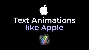 Create text animations like Apple