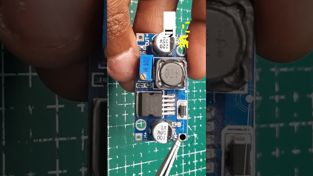How to use LM2596 DC DC buck converter Step Down Voltage #electronic    #arduino #buck  #diy #5volt