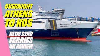 Athens to Kos | Overnight Sailing with Blue Star Ferries | 4K Review