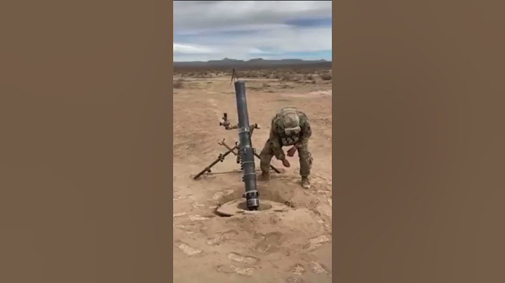 Enjoy this slow motion video of a guy firing a military mortar