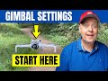 The best gimbal settings for dji mini 4 pro