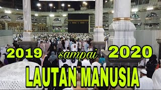 Suasana Itikaf 10 hari terakhir ramadhan di Masjidil Haram Makkah. 