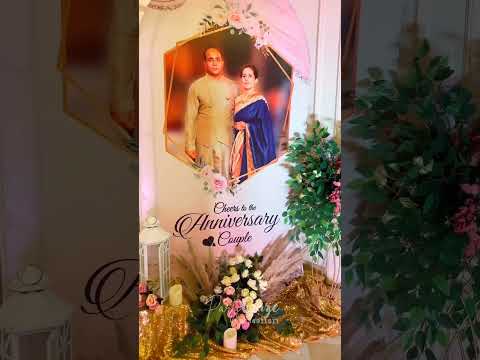 25th Wedding anniversary Decoration