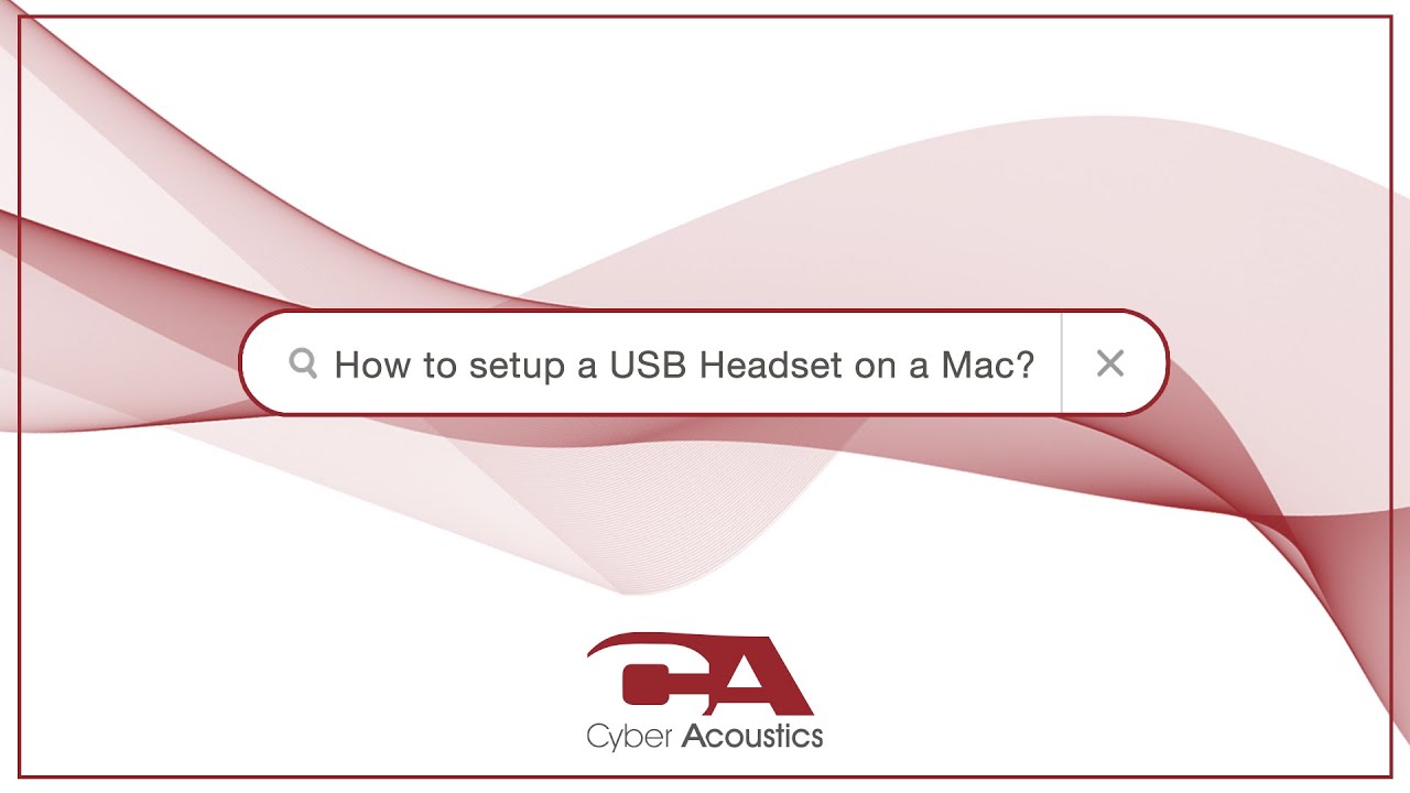 How to Setup a USB Headset on a Mac | Cyber Acoustics - YouTube