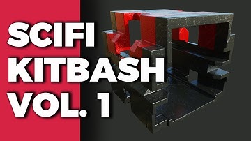 Scifi Kitbash Vol. 1 [059] | Texturing Framing Components in Substance Painter | Design K