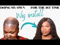 Installing A Lace Front Wig For The FIRST Time | HD Lace UNICE Hair | Bald Cap Method