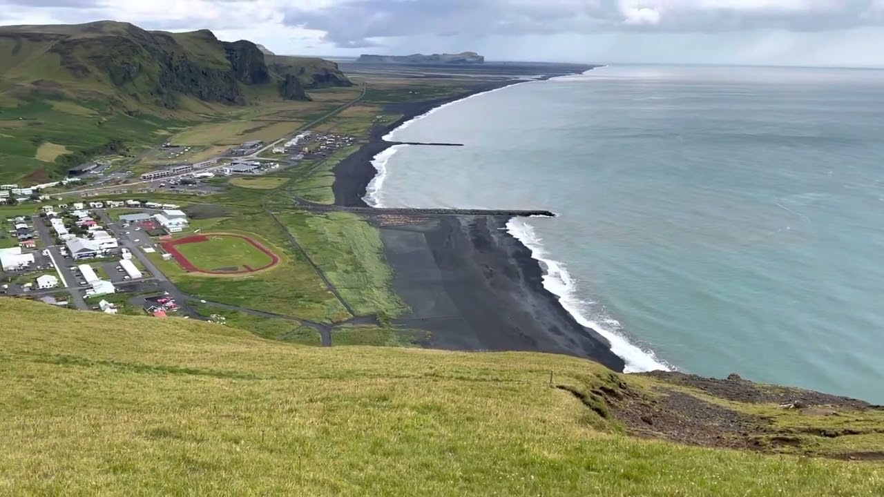 Vik, Iceland from Reynisfjall — Reynisfjall — video poster