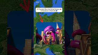 🔥 I Found The Strangest Giant Octopus 🐙 Sculpture On Google Earth 🌏! #shorts #findwouldexploring