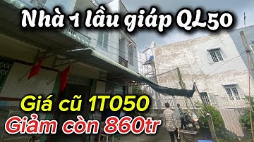 Nhà 1 lầu giáp QL50 Q8 sổ hồng riêng 860tr | nhà giá rẻ bình chánh | Tập 187